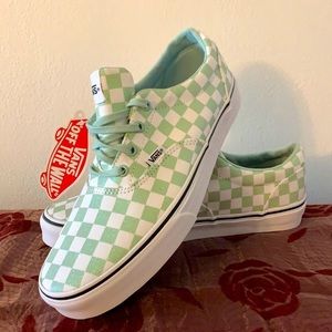 Vans mint green sparkly Size 6.5